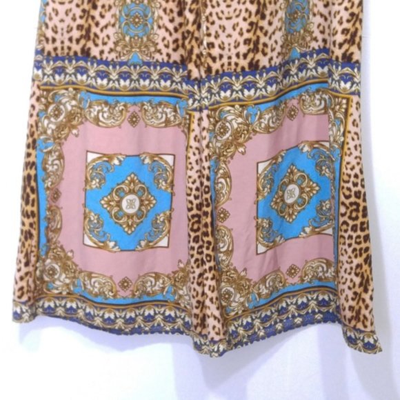 hello miss Palazzo Pants Cheetah Bandana Sz M - Picture 3 of 7